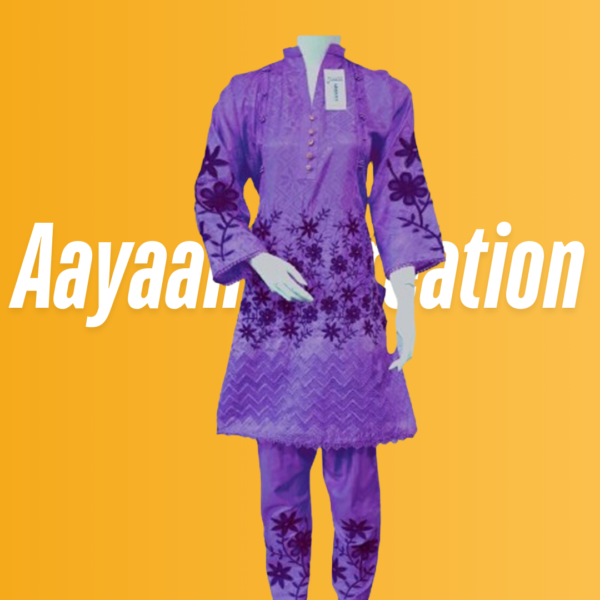 Women 2 Piece Stitched Suit-AC-006 - Image 14