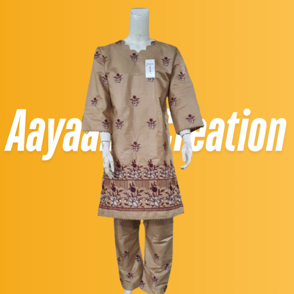 Women 2 Piece Stitched Suit-AC-012 - Image 2