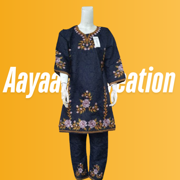 Women 2 Piece Stitched Suit-AC-013 - Image 2
