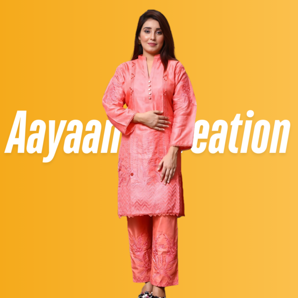 Women 2 Piece Stitched Suit-AC-001 - Image 7
