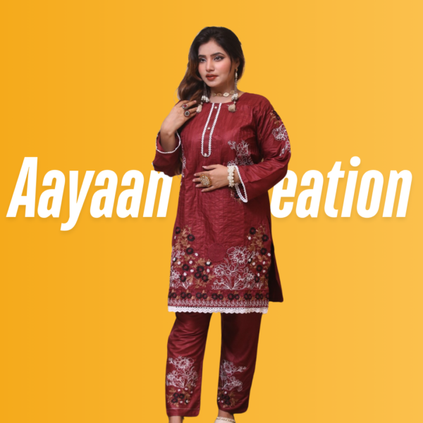 Women 2 Piece Stitched Suit-AC-002 - Image 25