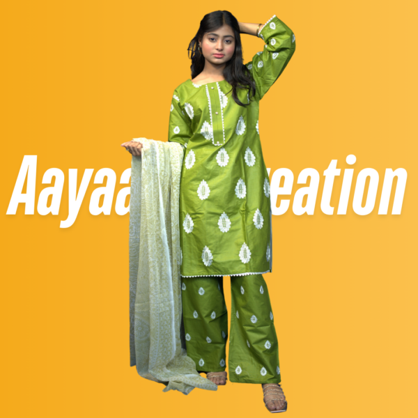 Women 3 Piece Stitched Suit-AC-002 - Image 13