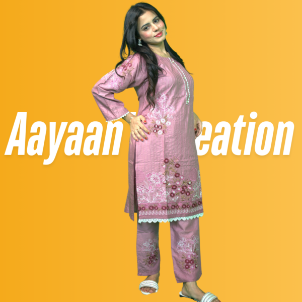 Women 2 Piece Stitched Suit-AC-002 - Image 3