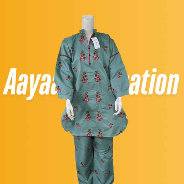 Women 2 Piece Stitched Suit-AC-005 - Image 11