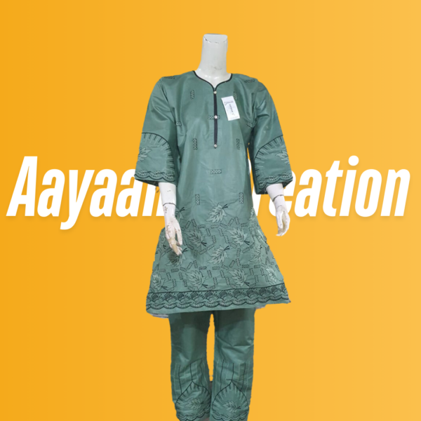 Women 2 Piece Stitched Suit-AC-011 - Image 3