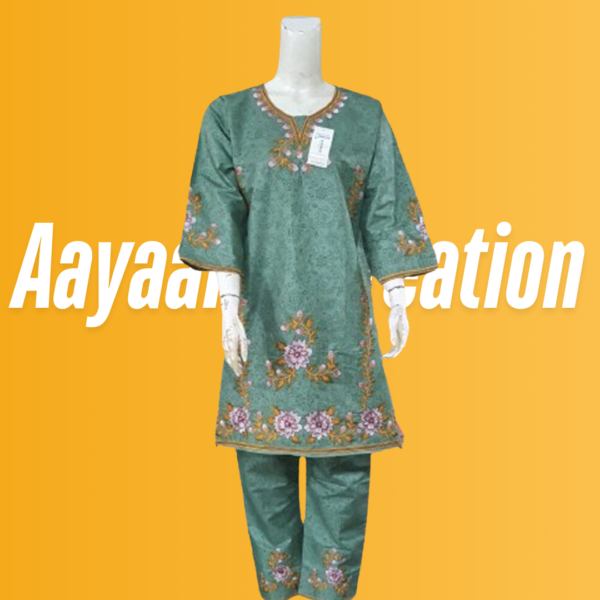 Women 2 Piece Stitched Suit-AC-013 - Image 3