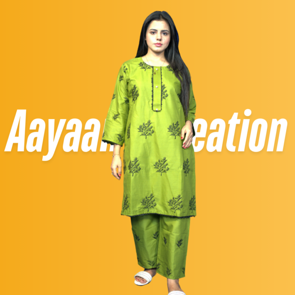 Women 2 Piece Stitched Suit-AC-015 - Image 3