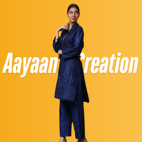 Women 2 Piece Stitched Suit-AC-001 - Image 11