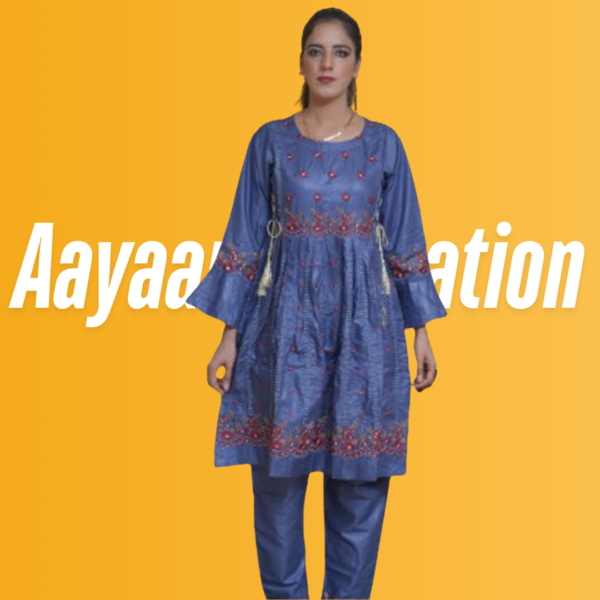 Women 2 Piece Stitched Suit-AC-004 - Image 5