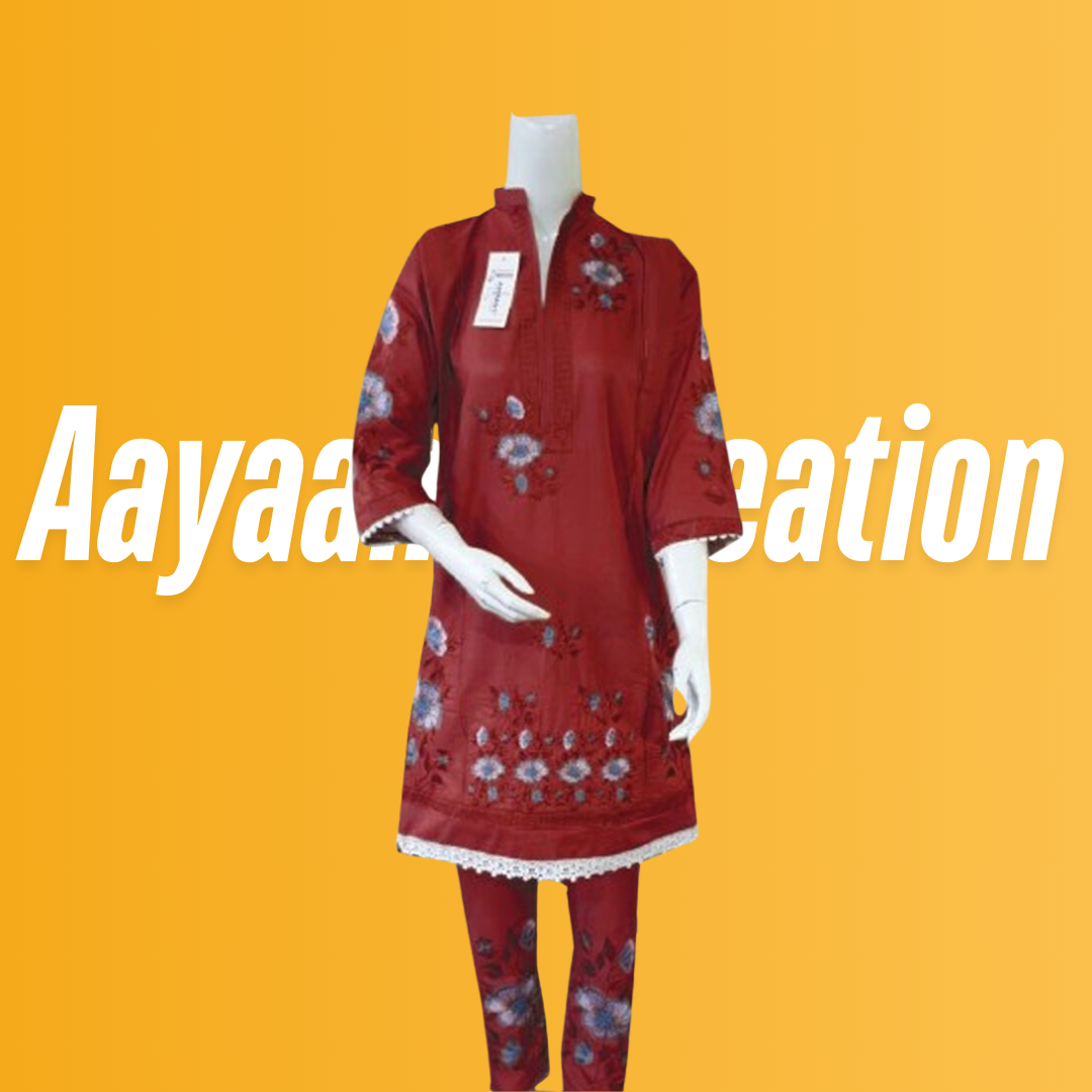 Women 2 Piece Stitched Suit-AC-007