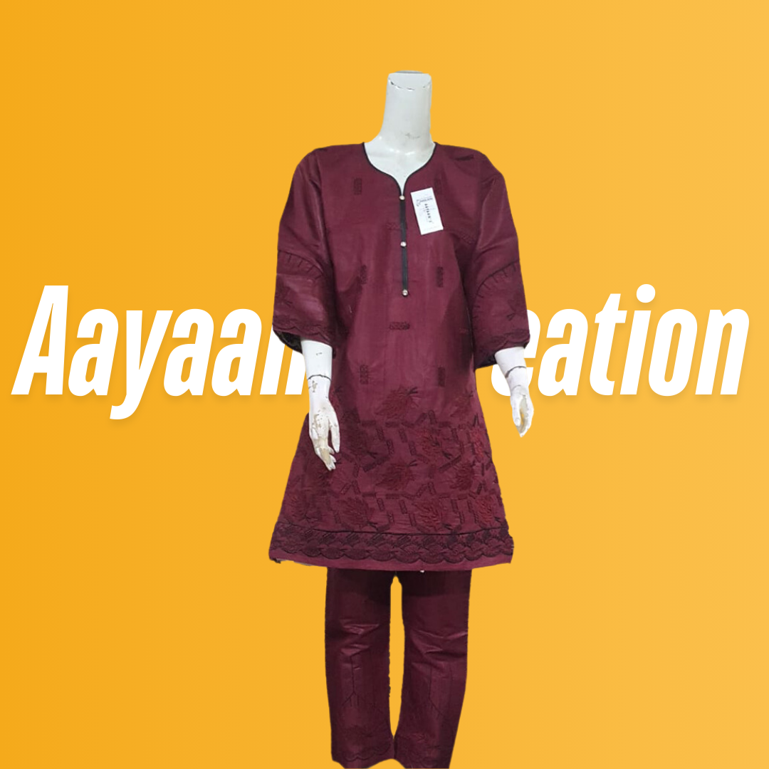 Women 2 Piece Stitched Suit-AC-011