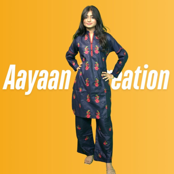 Women 2 Piece Stitched Suit-AC-005 - Image 4