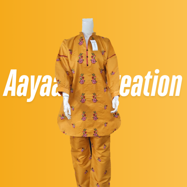 Women 2 Piece Stitched Suit-AC-005 - Image 12