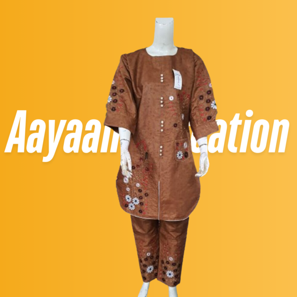 Women 2 Piece Stitched Suit-AC-010 - Image 4
