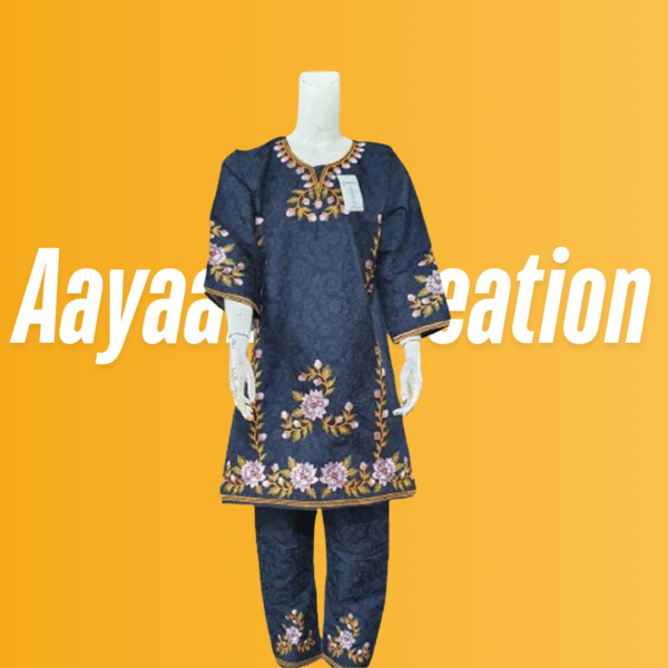Women 2 Piece Stitched Suit-AC-013 - Image 4