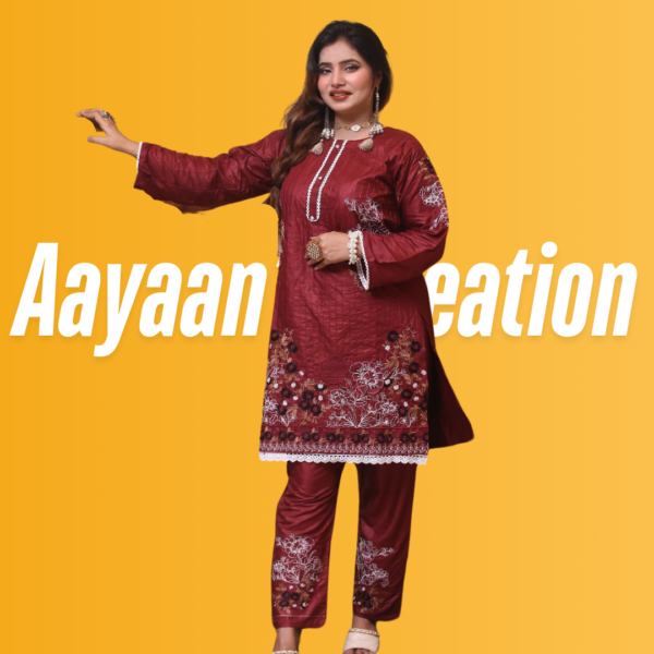 Women 2 Piece Stitched Suit-AC-002 - Image 26
