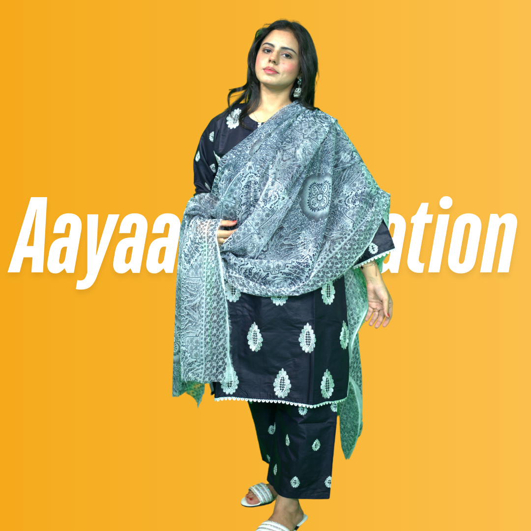 Women 3 Piece Stitched Suit-AC-002