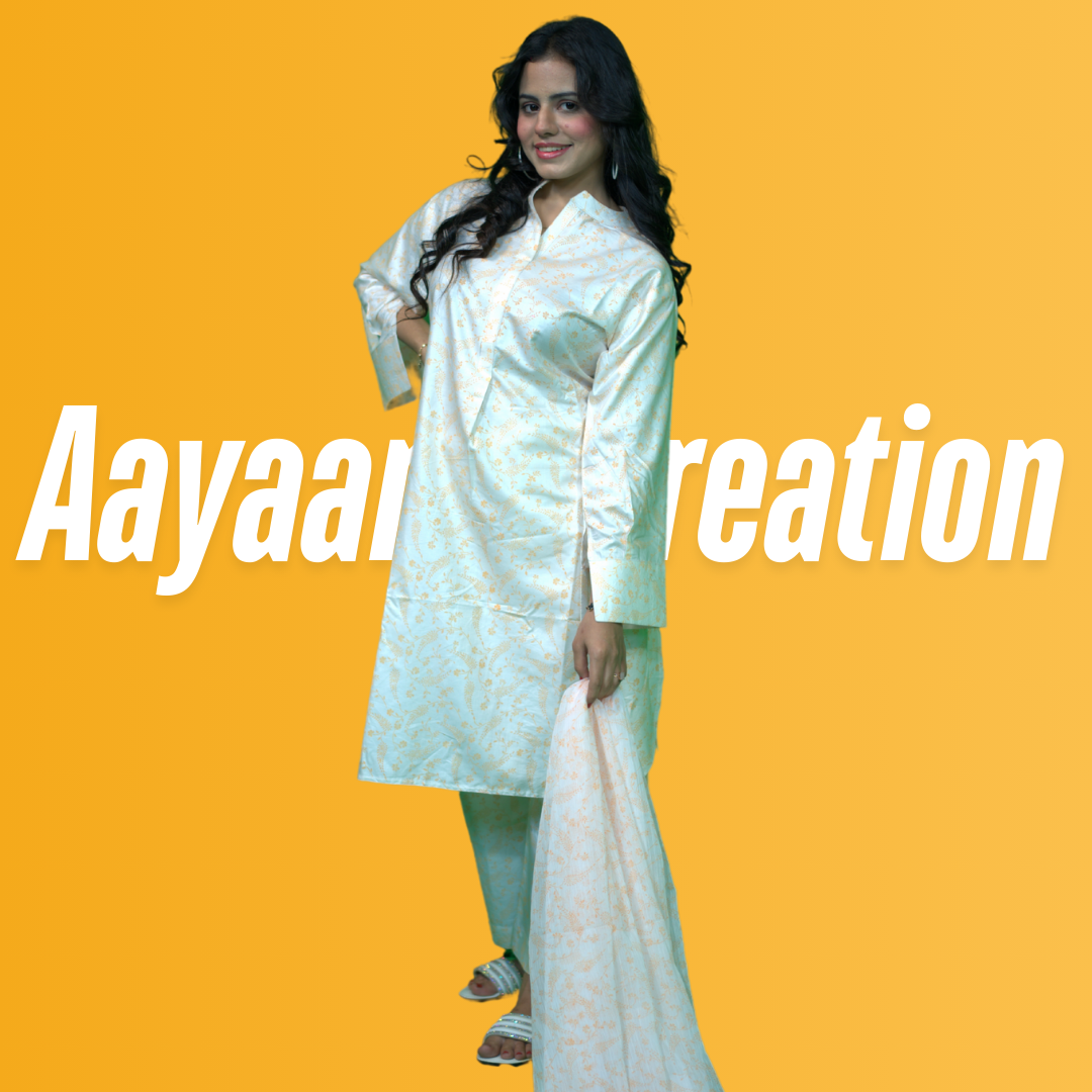 Women 3 Piece Stitched Suit-AC-006
