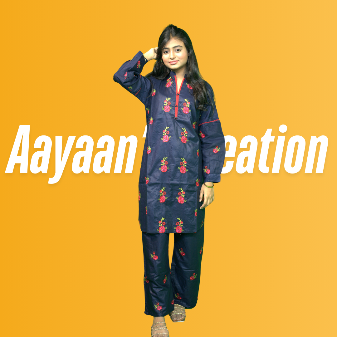 Women 2 Piece Stitched Suit-AC-005