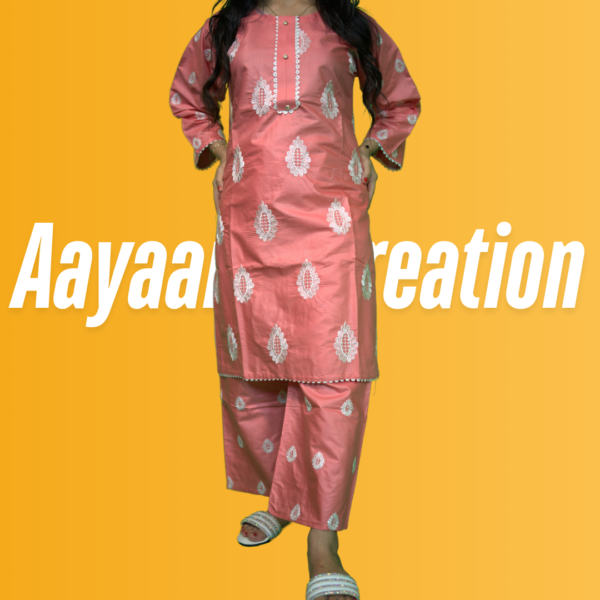 Women 3 Piece Stitched Suit-AC-002 - Image 6