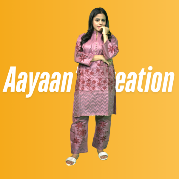 Women 2 Piece Stitched Suit-AC-006 - Image 3