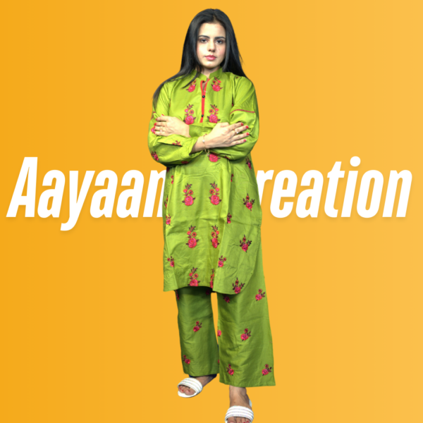 Women 2 Piece Stitched Suit-AC-005 - Image 9