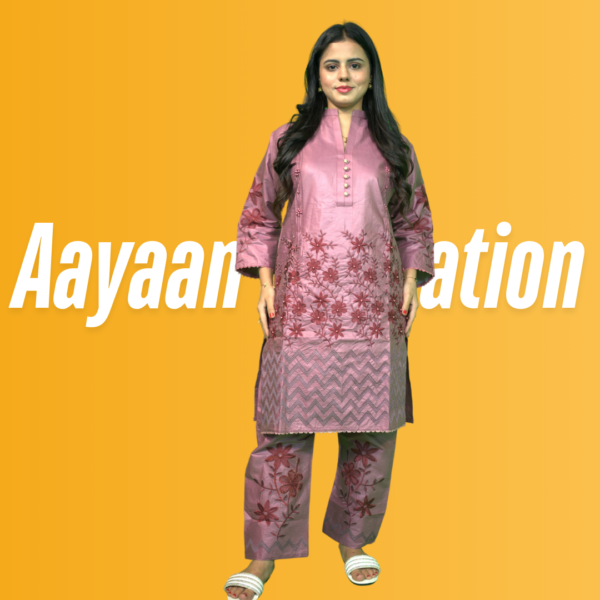 Women 2 Piece Stitched Suit-AC-006 - Image 5