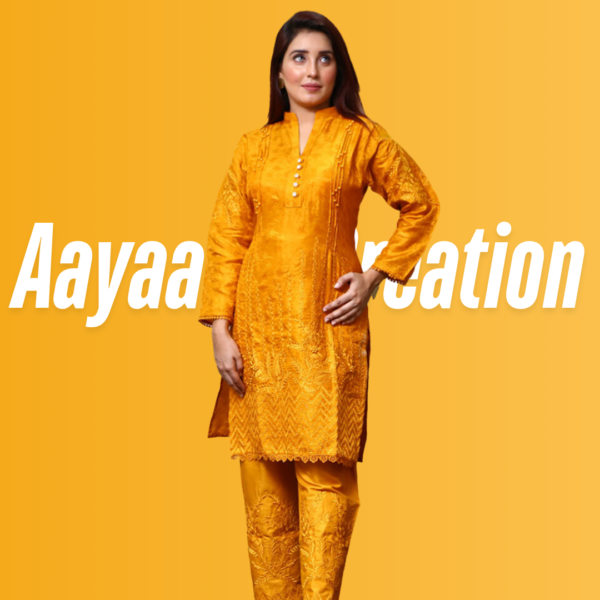 Women 2 Piece Stitched Suit-AC-001 - Image 6